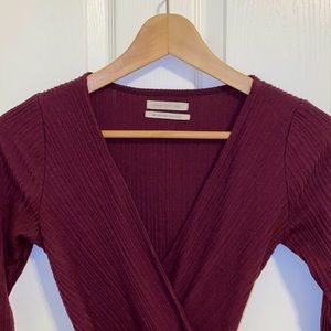 Burgundy Urban Outfitters romper